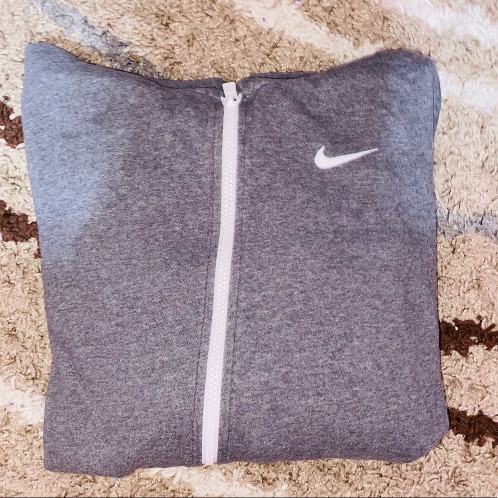 Unisex Nike Grey Zip Up